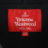 ヴィヴィアンウエストウッド レッドレーベル 日本製 長袖 スウェット ワンピース 00 ブラック系 Vivienne Westwood RED LABEL レディース