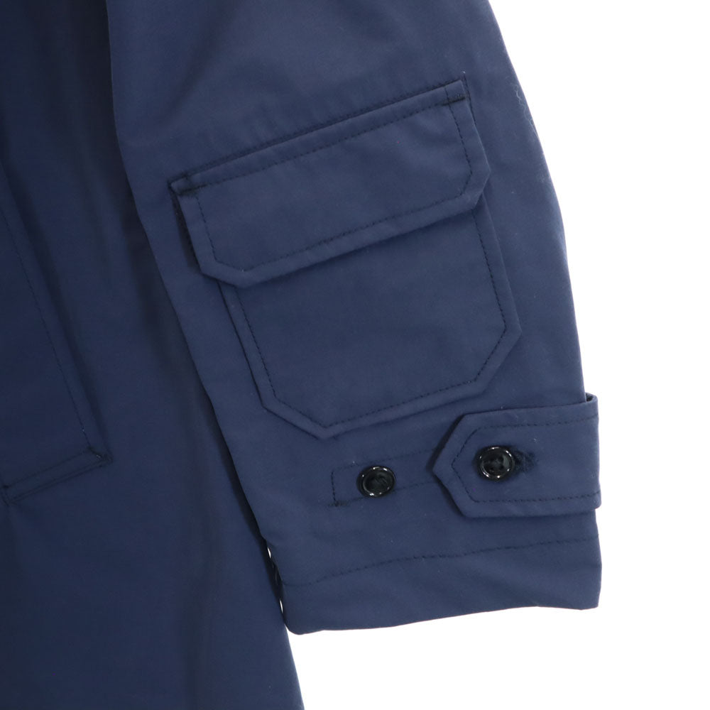 WOOLRICH ウールリッチ 未使用 日本製 長袖 ナイロン ステンカラーコート M ネイビー系 タグ付き メンズ