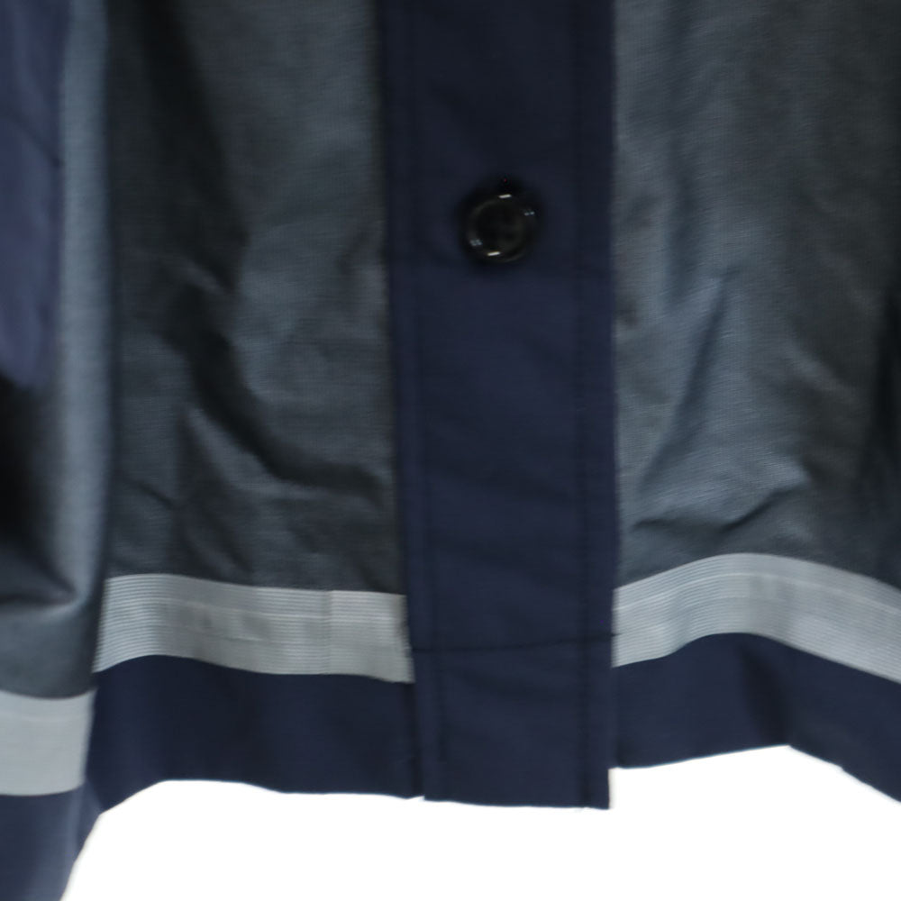 WOOLRICH ウールリッチ 未使用 日本製 長袖 ナイロン ステンカラーコート M ネイビー系 タグ付き メンズ