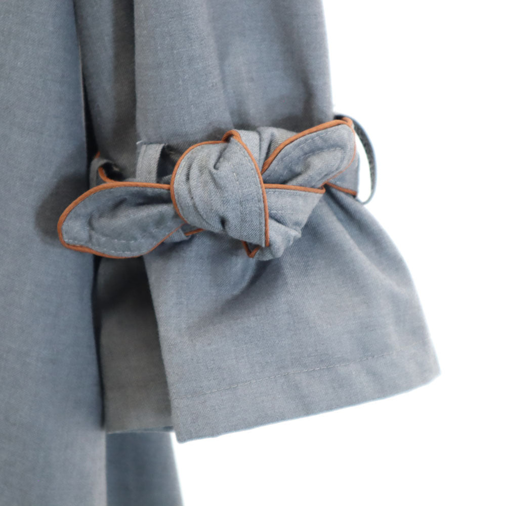 AMERI UNDRESSED アメリ 長袖 バックプリーツベルテッド トレンチコート グレー系 レディース