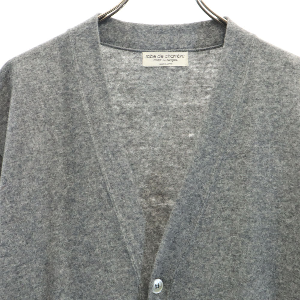 ローブドシャンブルコムデギャルソン 長袖 ロング ニットカーディガン グレー系 robe de chambre COMME des GARCONS メンズ