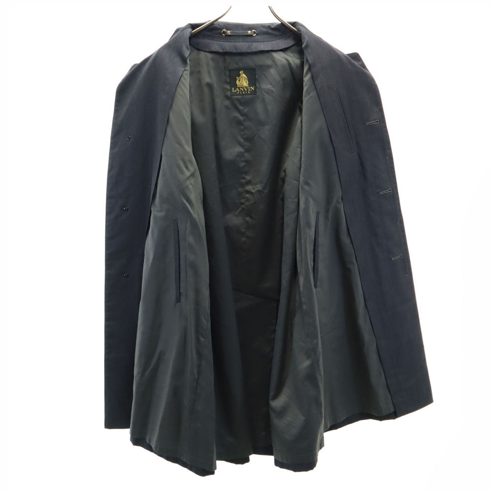 LANVIN ランバン 90s オールド ステンカラーコート R44-43 チャコールグレー メンズ