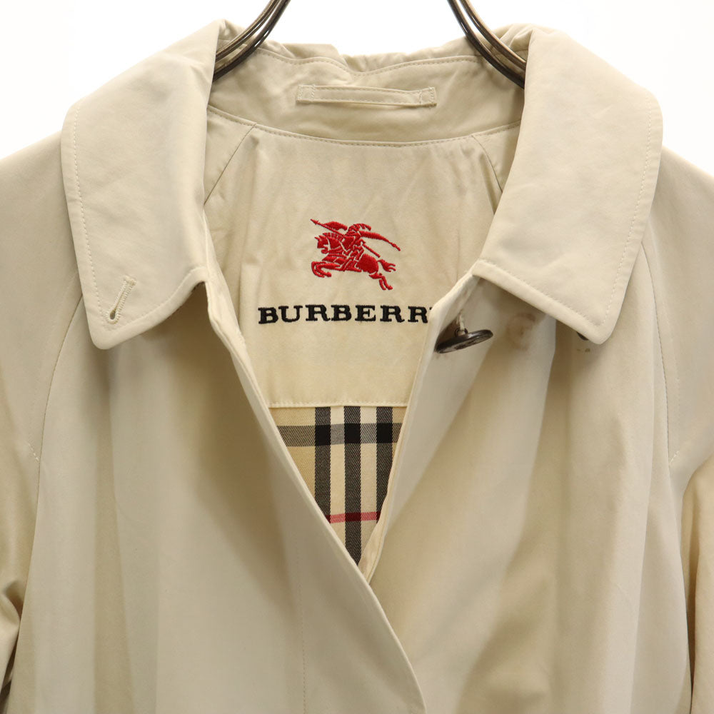 バーバリーズ 90s 三陽商会 オールド ステンカラーコート 9AR アイボリー Burberrys レディース