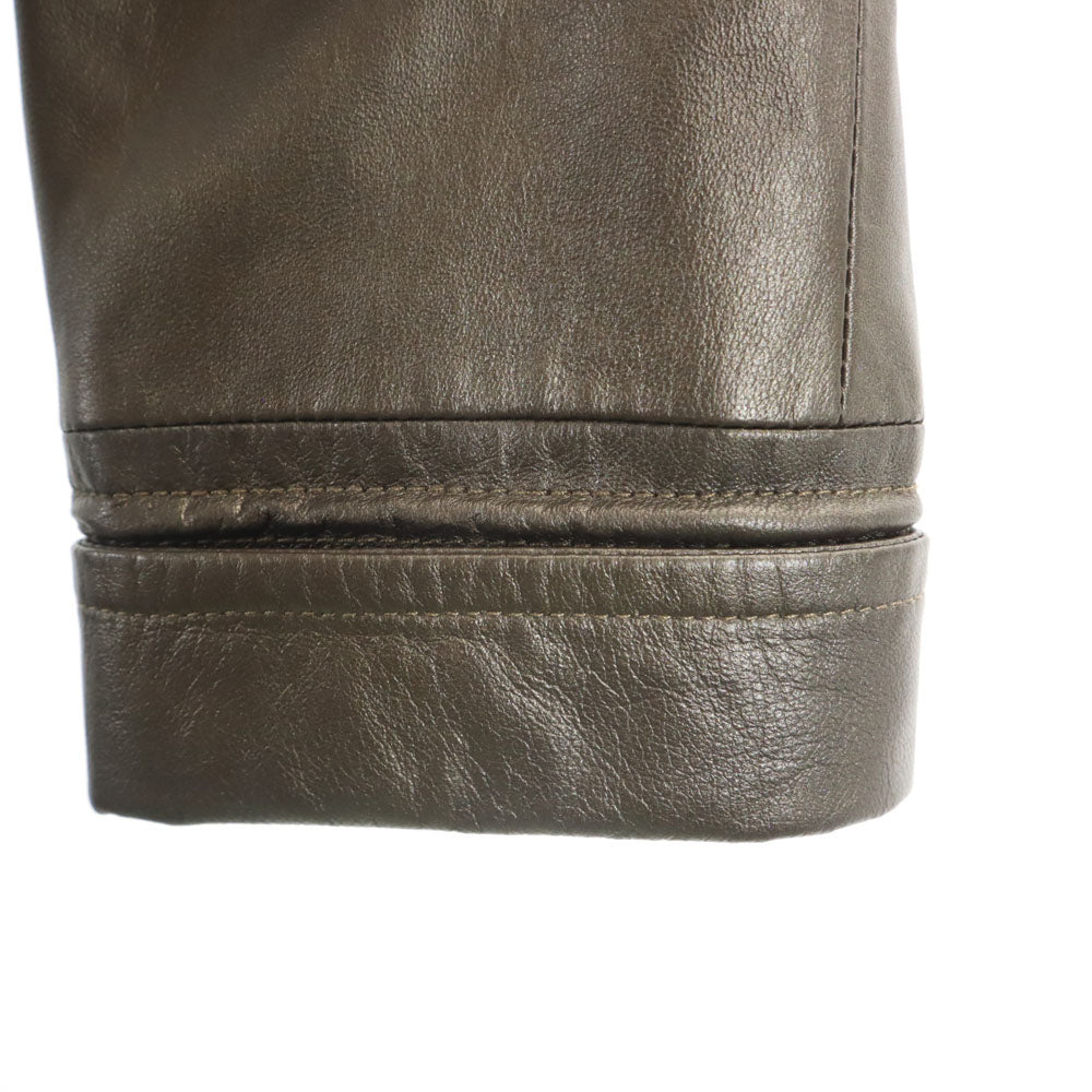 BALMAIN バルマン シープスキン レザーコート 13 ブラウン系 PARIS レディース