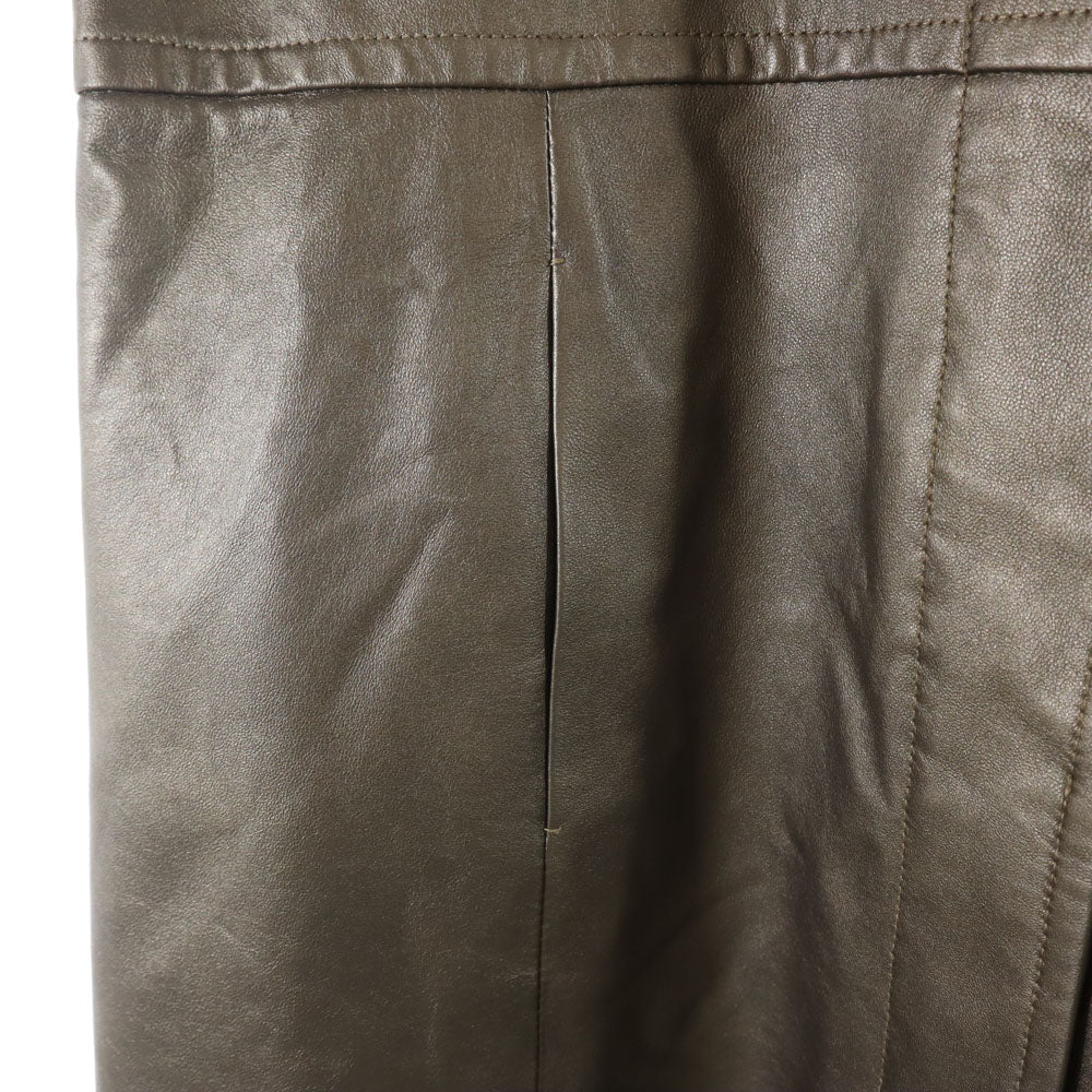 BALMAIN バルマン シープスキン レザーコート 13 ブラウン系 PARIS レディース