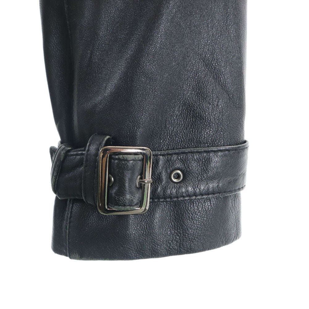 LITTLE NEW YORK リトルニューヨーク シープスキン レザーコート 6 ブラック COLLECTION レディース