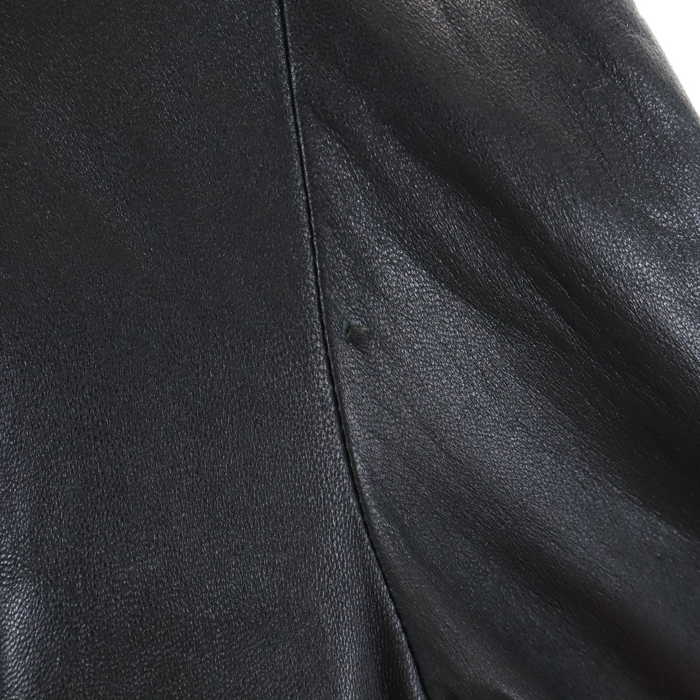 LITTLE NEW YORK リトルニューヨーク シープスキン レザーコート 6 ブラック COLLECTION レディース