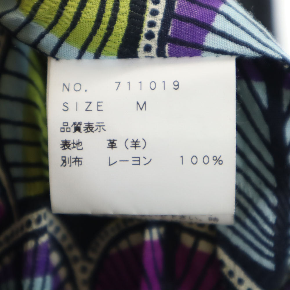 ANOTHER IMPORTANT CULTURE アナザーインポータントカルチャー シープスキン トレンチ レザーコート M ブラック レディース