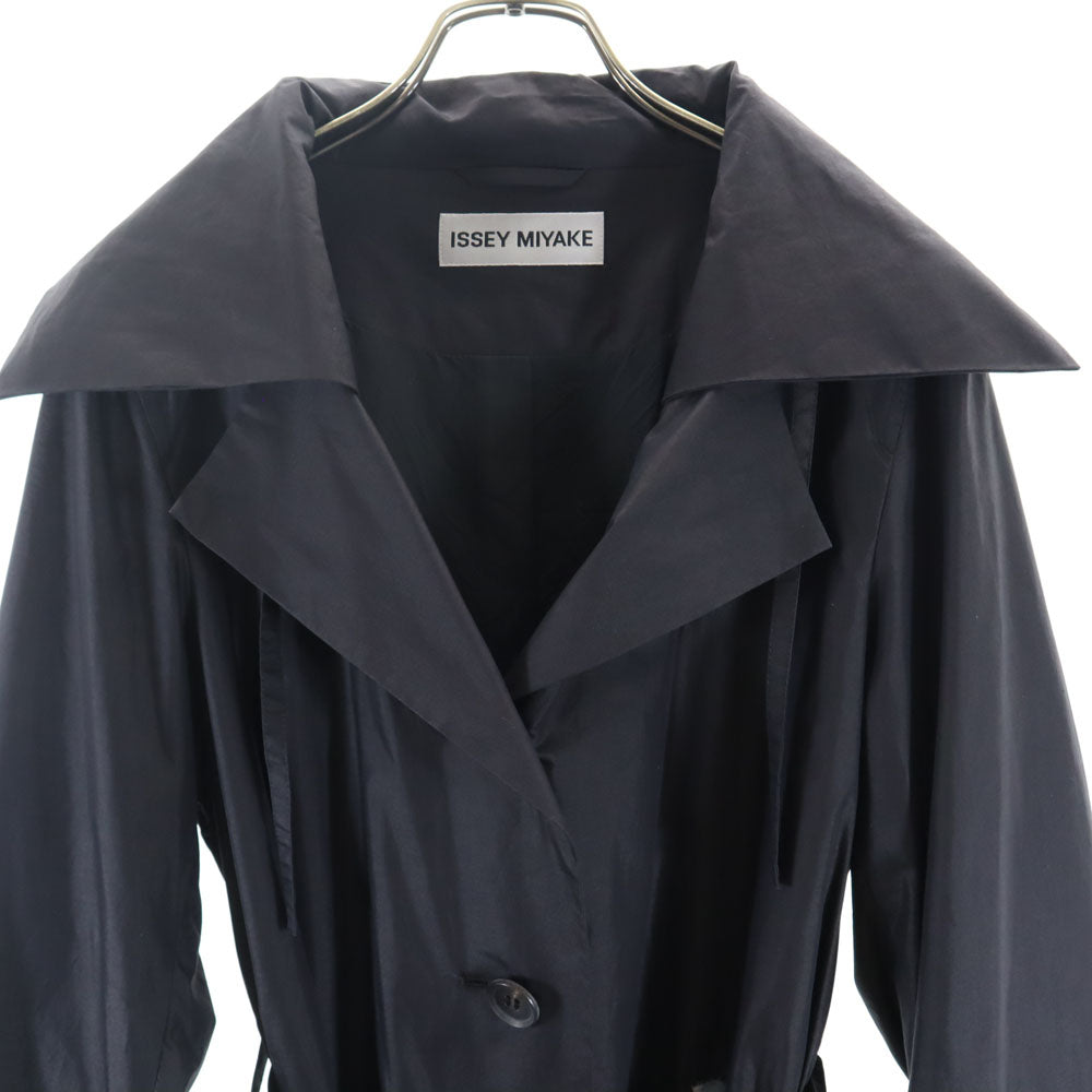 ISSEY MIYAKE イッセイミヤケ 日本製 コート 2 チャコールブラック レディース