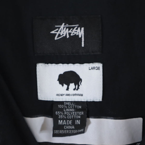 ステューシー レディーアンドフォワード コラボ Buffalo Soldiers シリーズ パーカー L ブラック STUSSY ｘ READY AND FORWARD ジャケット メンズ