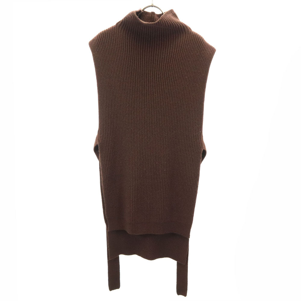 AMERI UNDRESSED アメリ 長袖 ハイネック ニット ベスト M ブラウン系 レディース