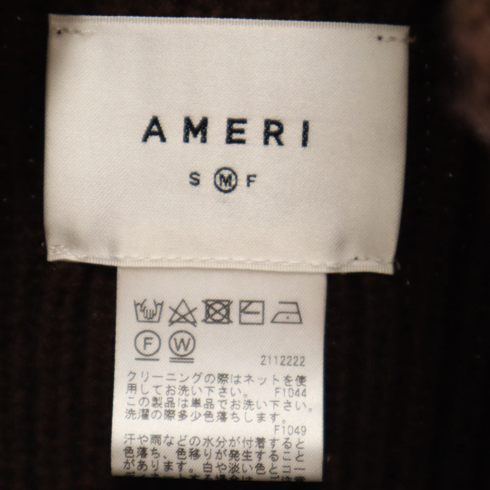 AMERI UNDRESSED アメリ 長袖 ハイネック ニット ベスト M ブラウン系 レディース