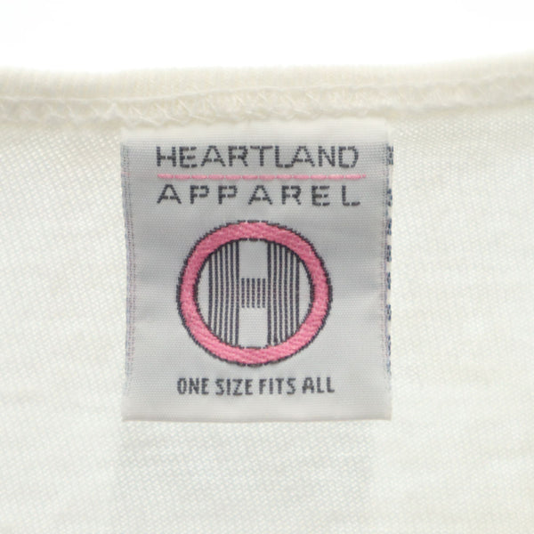 ハートランドアパレル 90s USA製 オールド ダルメシアン 半袖 Tシャツ ワンピース ONESIZE ホワイト HEARTLAND APPAREL レディース