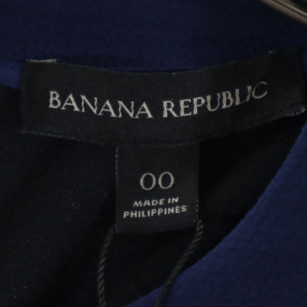 未使用 バナナリパブリック ノースリーブ ワンピース 0 0 ネイビー Banana Republic レディース