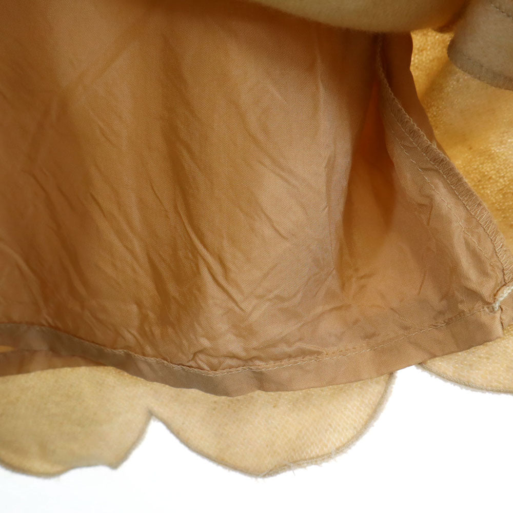 SueUNDERCOVER スーアンダーカバー 日本製 ウールブレンド ノースリーブ Vネック ミニワンピース 2 ベージュ レディース