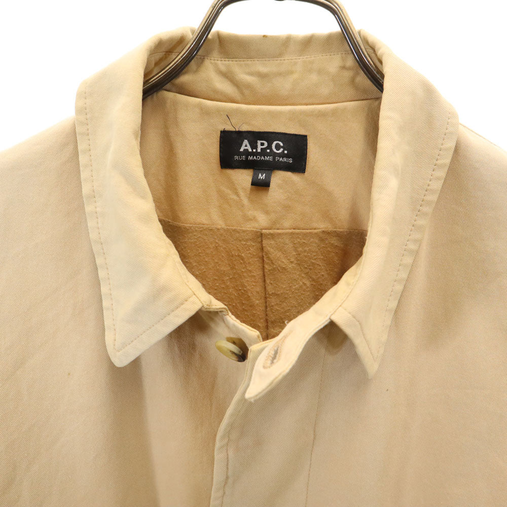 アーペーセー ステンカラーコート M ベージュ A.P.C. メンズ