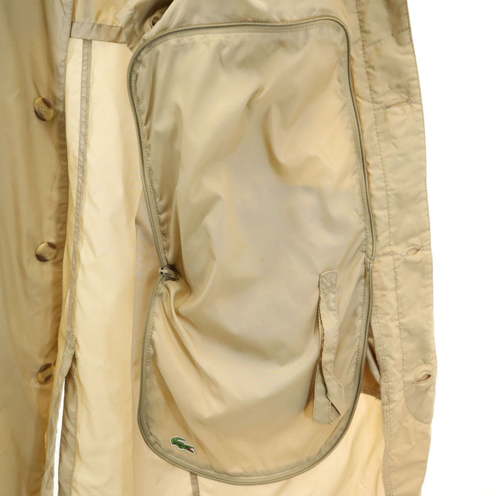 IZOD LACOSTE アイゾッドラコステ 70s ヴィンテージ 糸巻きタグ パッカブル ステンカラーコート M ベージュ メンズ