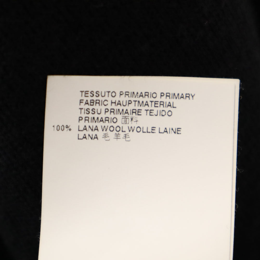 エムエムシックス メゾンマルタンマルジェラ 長袖 Vネック ニット ワンピース S ブラック レディース