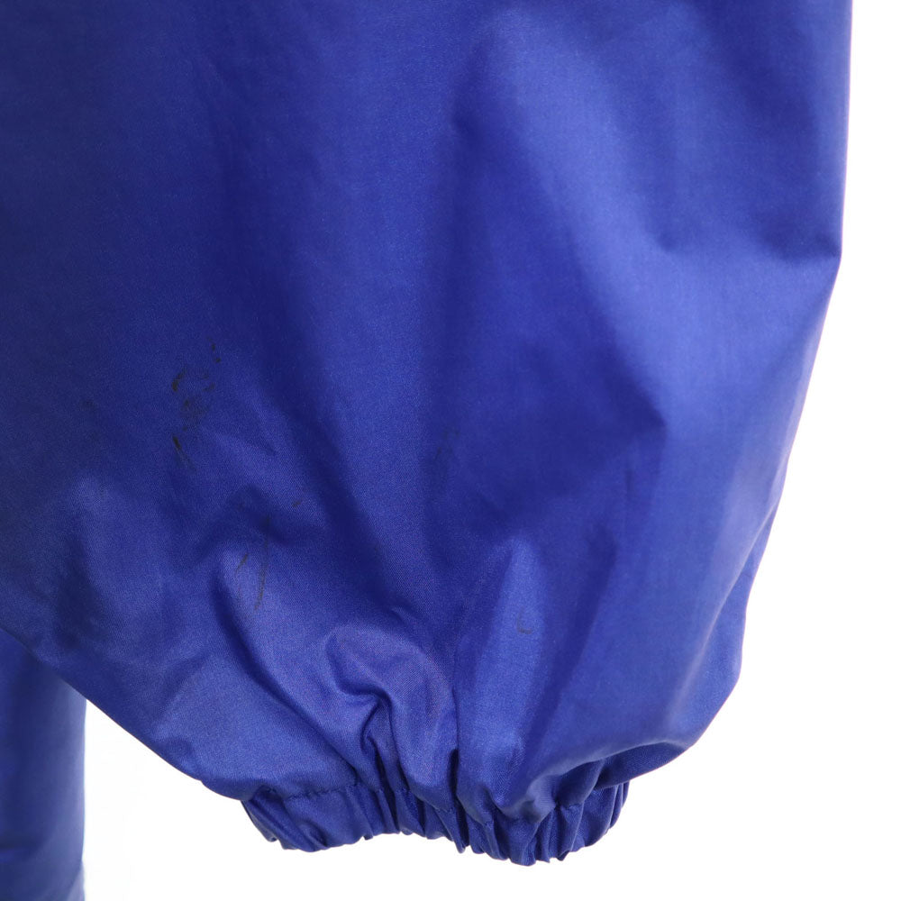 adidas アディダス 80s 日本製 デサント製 ヴィンテージ バックトレフォイルロゴ ナイロンジャケット L-O 青紫 レディース