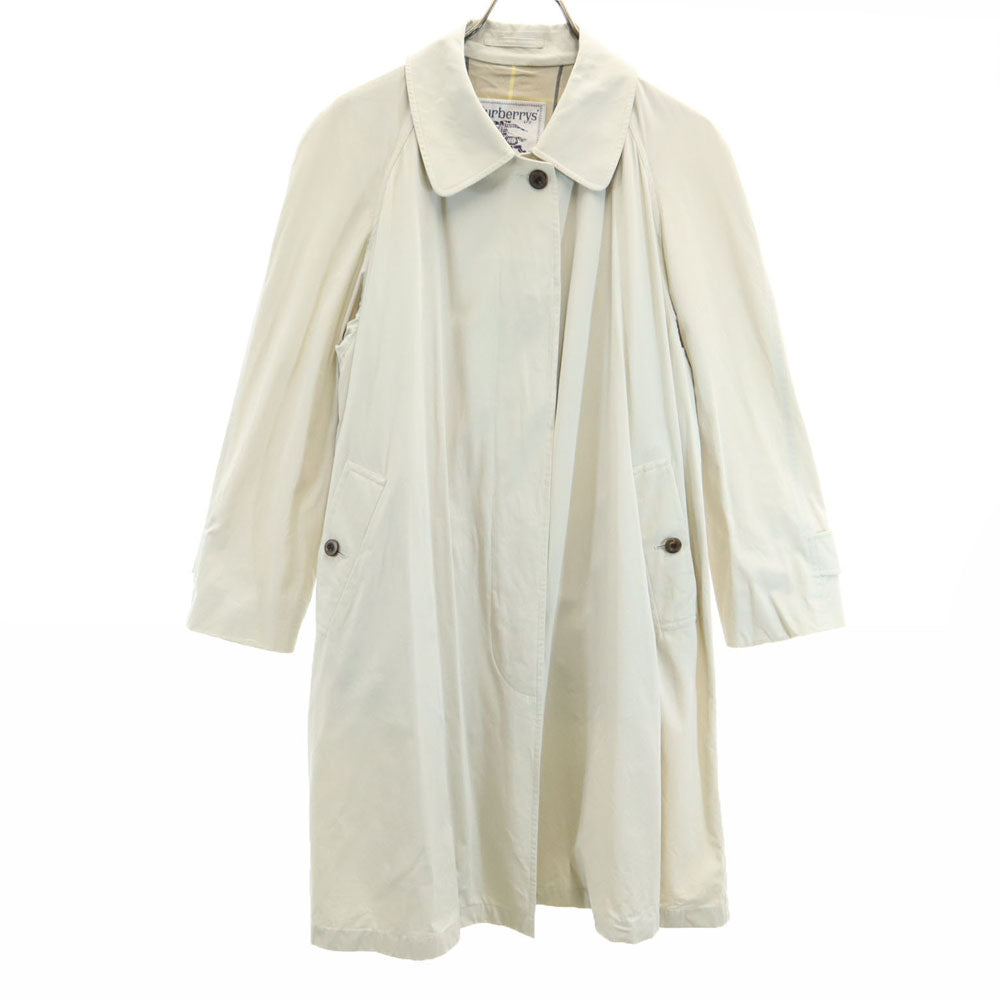 Burberrys バーバリーズ 90s オールド ステンカラーコート 7AR アイボリー系 レディース