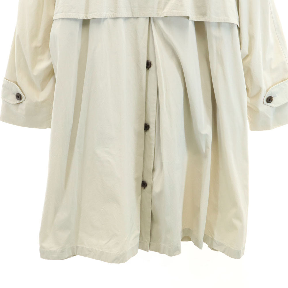 Burberrys バーバリーズ 90s オールド ステンカラーコート 7AR アイボリー系 レディース