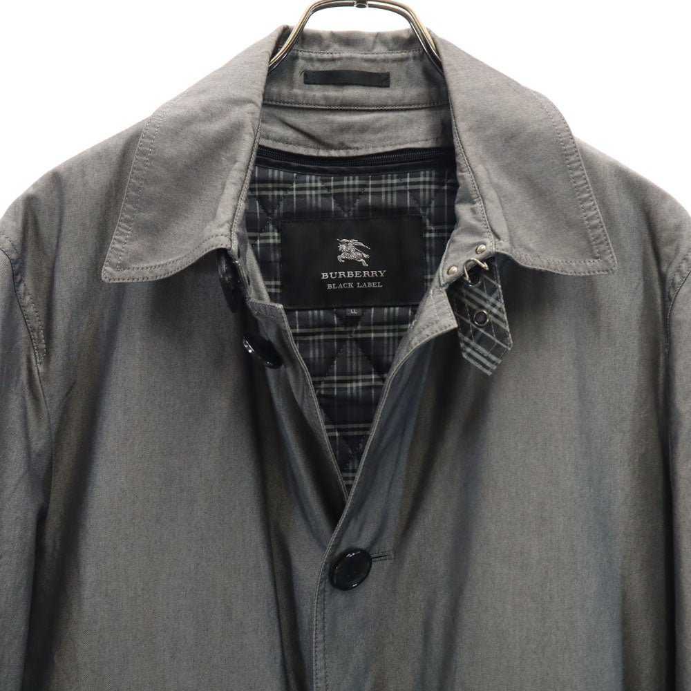 BURBERRY BLACK LABEL バーバリーブラックレーベル ライナー付き ステンカラーコート LL グレー メンズ
