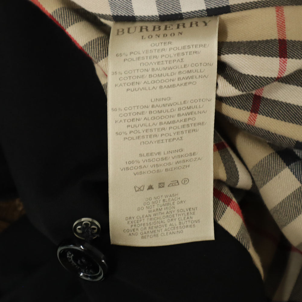 BURBERRY バーバリー トレンチコート USA2 ブラック レディース