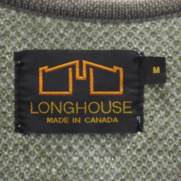 未使用 ロングハウス 長袖 ニット ロングコート M グリーン系 LONGHOUSE レディース