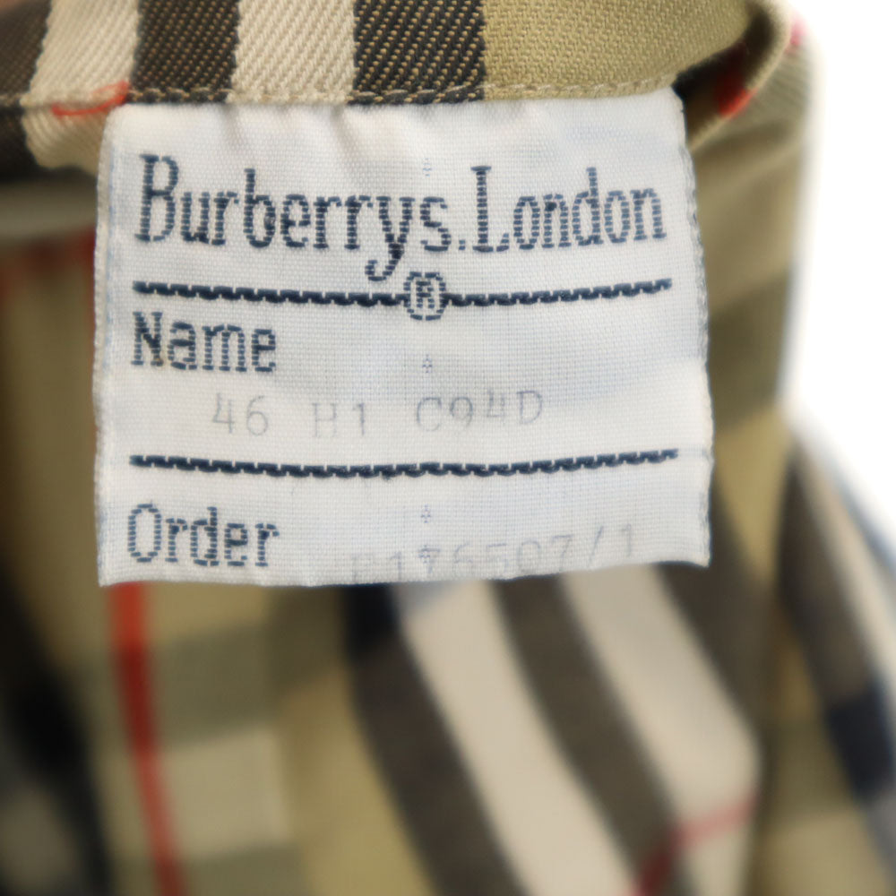 Burberrys バーバリーズ 90s 英国製 オールド ステンカラーコート 46 ベージュ ライナー付き メンズ