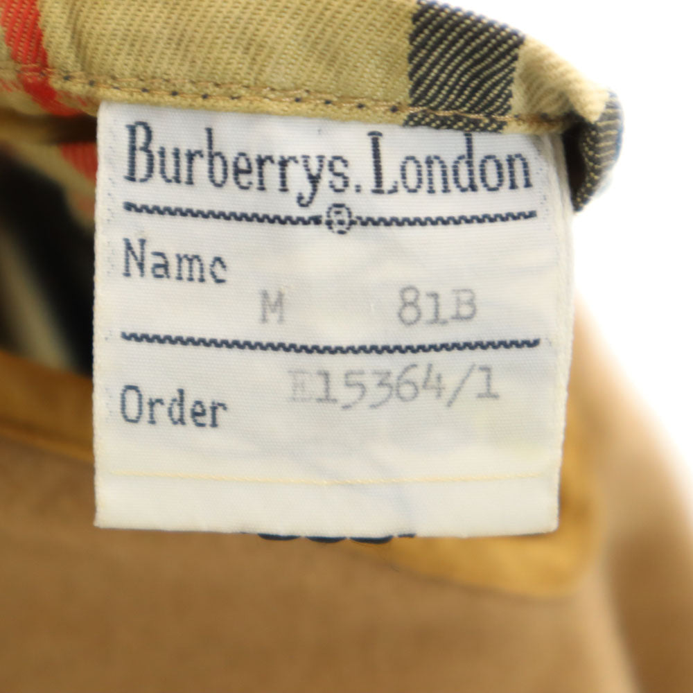 Burberrys バーバリーズ 80s 90s 英国製 オールド ステンカラーコート M ベージュ ライナー付き メンズ
