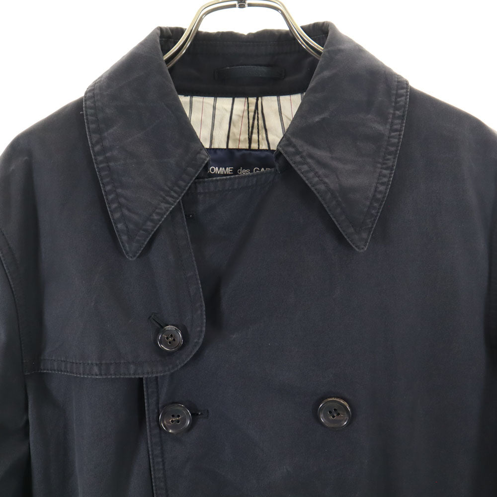 COMME des GARCONS HOMME コムデギャルソンオム 2007年 00s 日本製 トレンチコート S ブラック メンズ