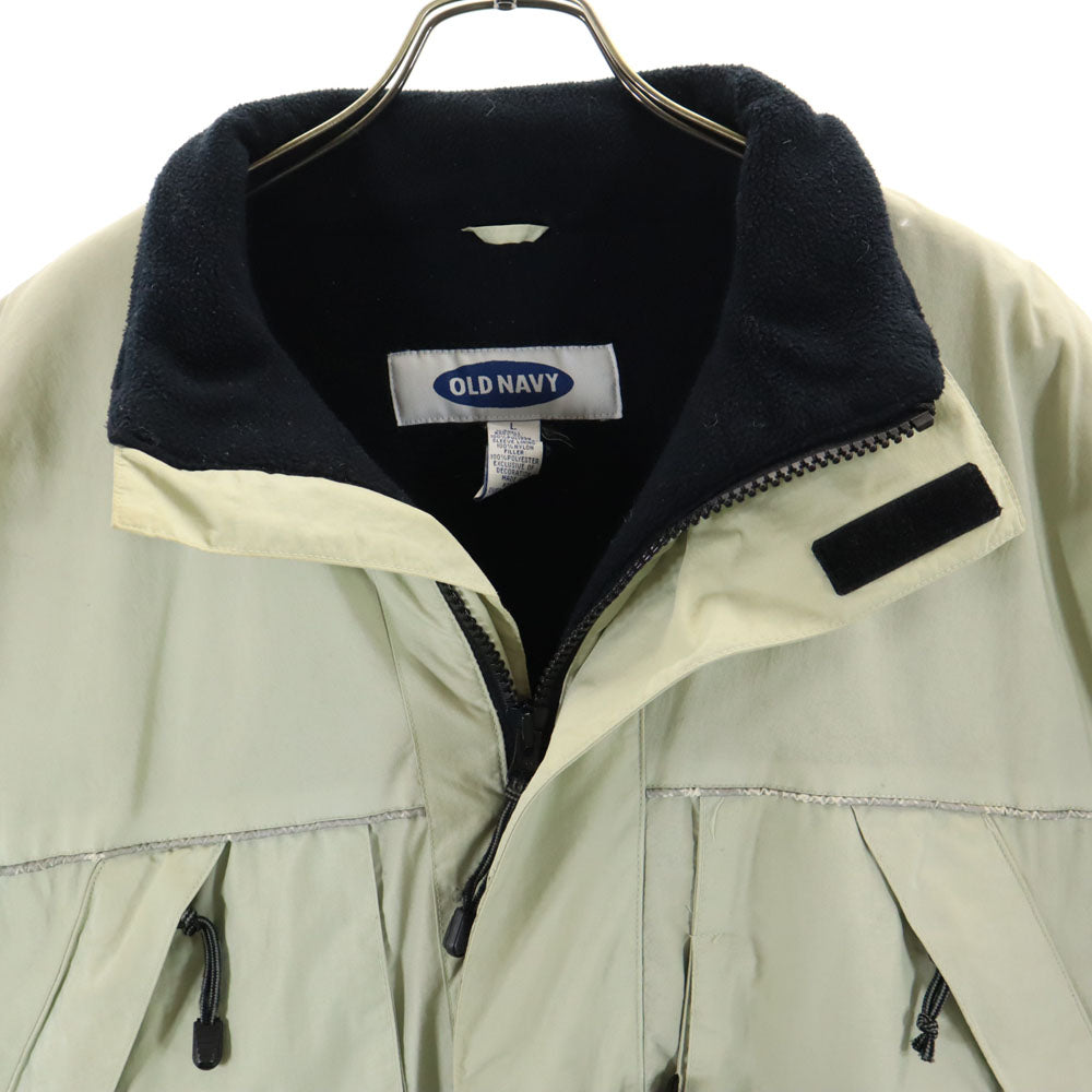 OLD NAVY オールドネイビー オールド 中綿ジャケット L ベージュ 裏フリース メンズ