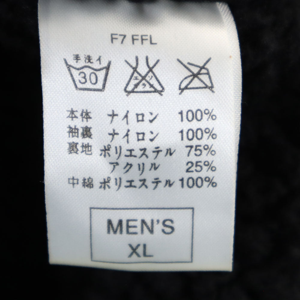 NIKE ナイキ 90s 00s 白タグ オールド バックロゴ 中綿コート XL ブラック 裏ボア メンズ