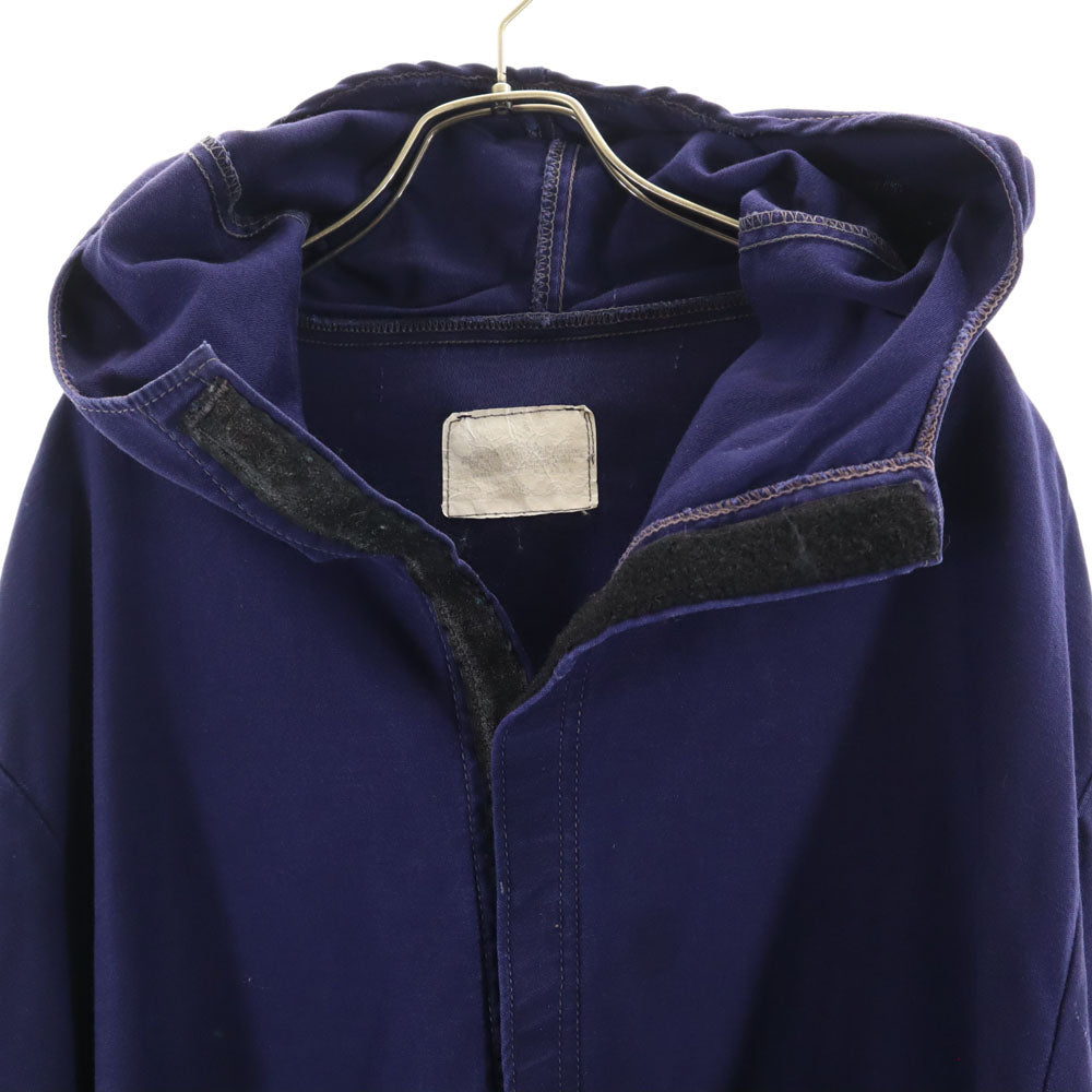 OLD オールド USA製 ミリタリー 長袖 コート XL ネイビー系 フード メンズ