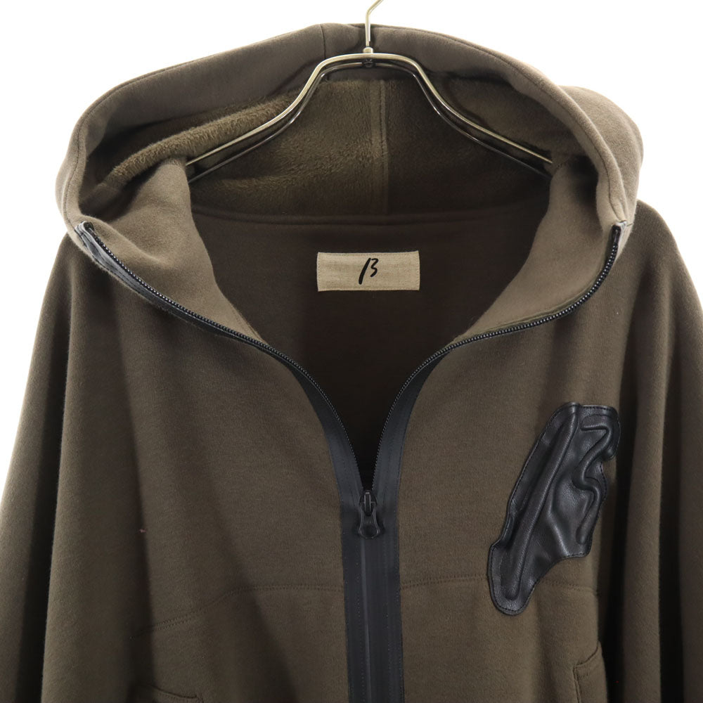 β ベータ 長袖 ポンチョ風 コート F ブラウン系 裏フリース レディース