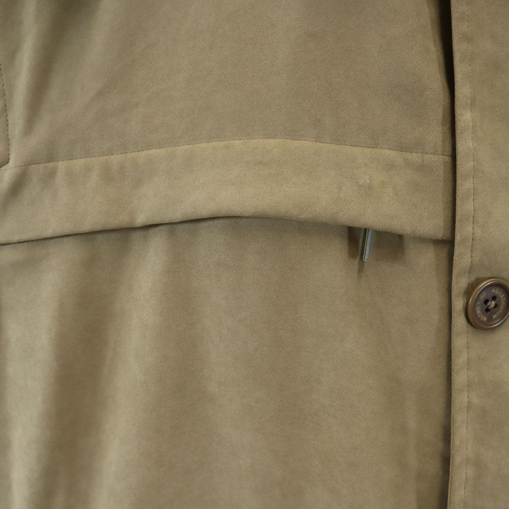 Aquascutum アクアスキュータム 長袖 ステンカラーコート L ベージュ系 ライナー付き メンズ