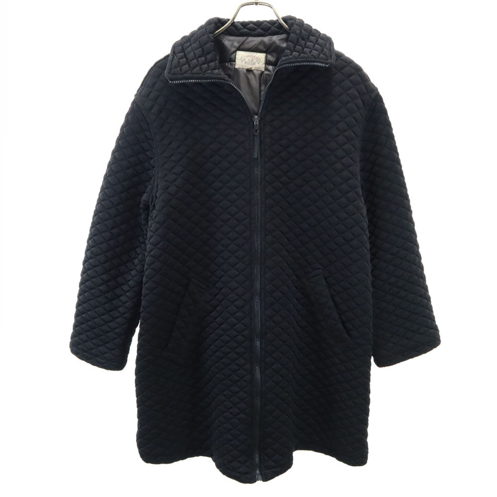 ARMANI JEANS アルマーニジーンズ 90s イタリア製 オールド 長袖 キルティングコート I 40 ブラック系 レディース