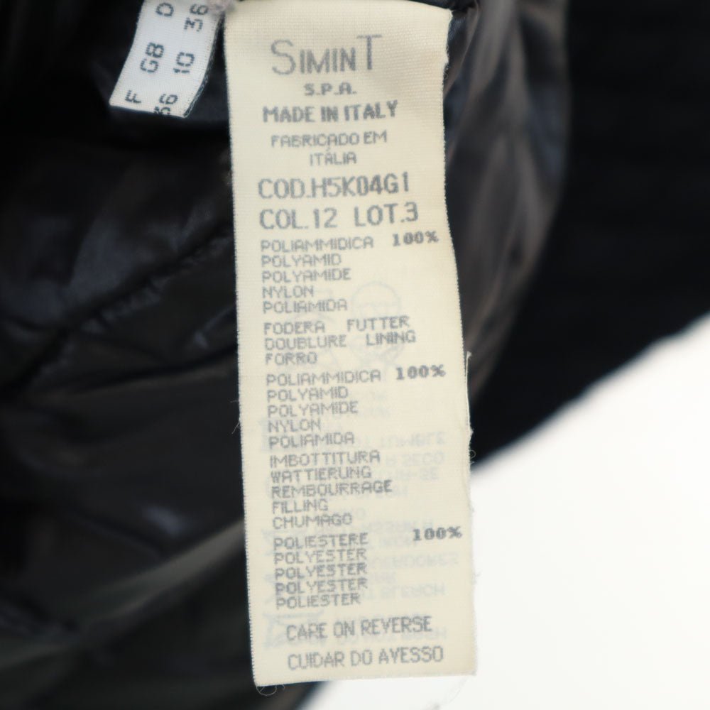 ARMANI JEANS アルマーニジーンズ 90s イタリア製 オールド 長袖 キルティングコート I 40 ブラック系 レディース