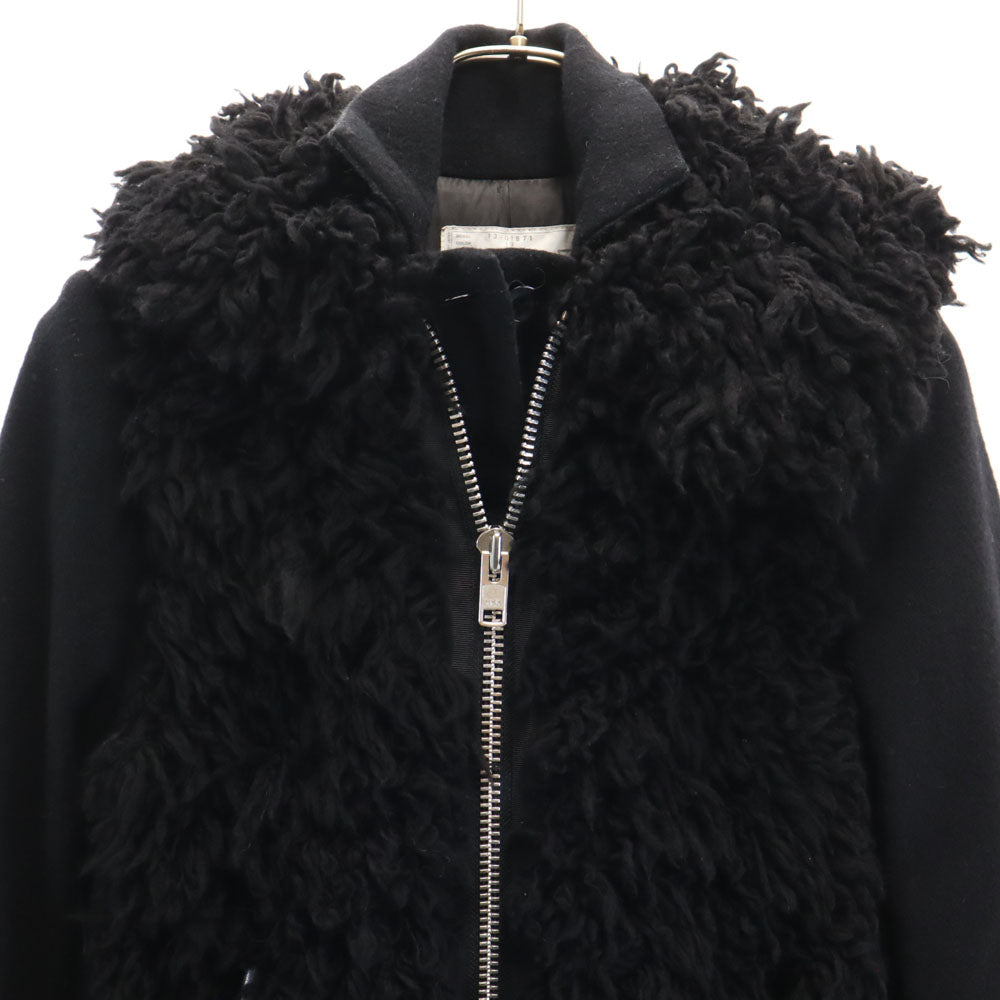 Sacai サカイ 日本製 メルトン コート 2 ブラック レディース