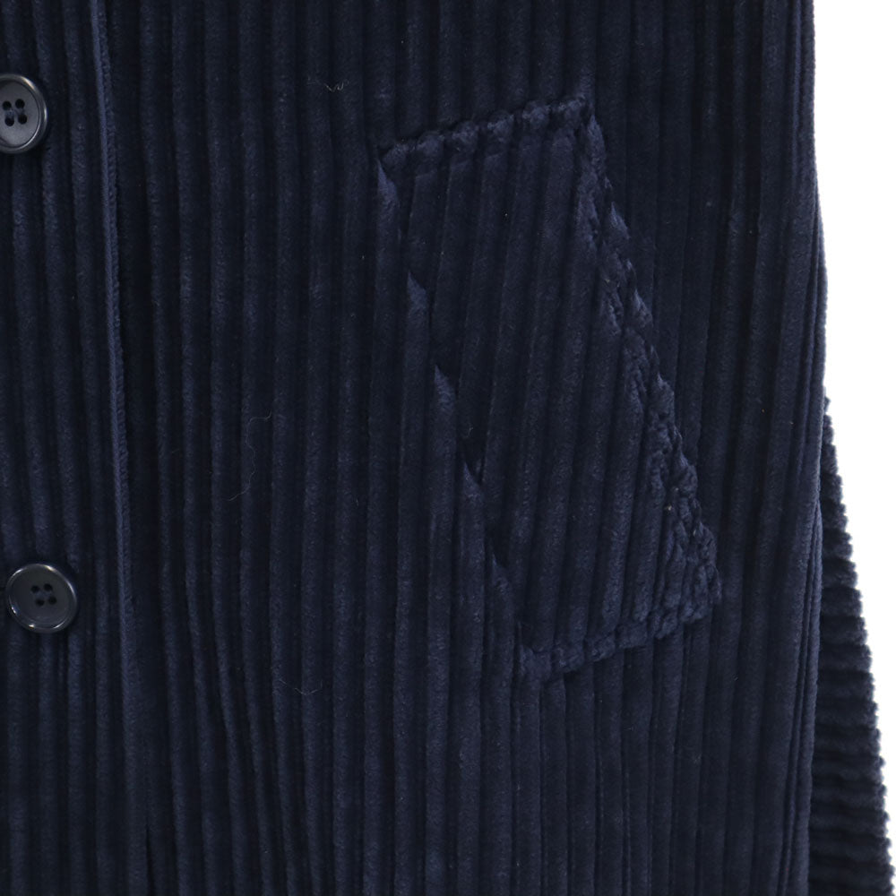 Herno ヘルノ イタリア製 オールド コーデュロイコート 42 ネイビー レディース