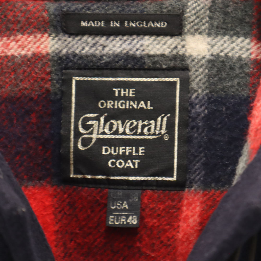 グローバーオール 80s イングランド製 ヴィンテージ メルトン ダッフルコート 38 濃紺 Gloverall メンズ