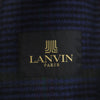 ランバン 80s 90s カシミヤブレンド オールド ステンカラーコート R44-43 濃紺 LANVIN メンズ