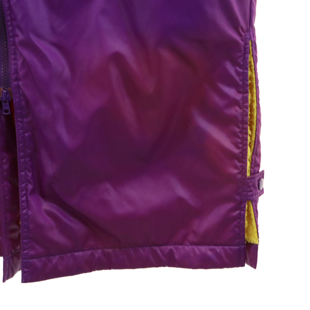 NBA オールド バックロゴ ロサンゼルス・レイカーズ 中綿 ベンチコート M パープル 裏ボア Los Angeles Lakers メンズ