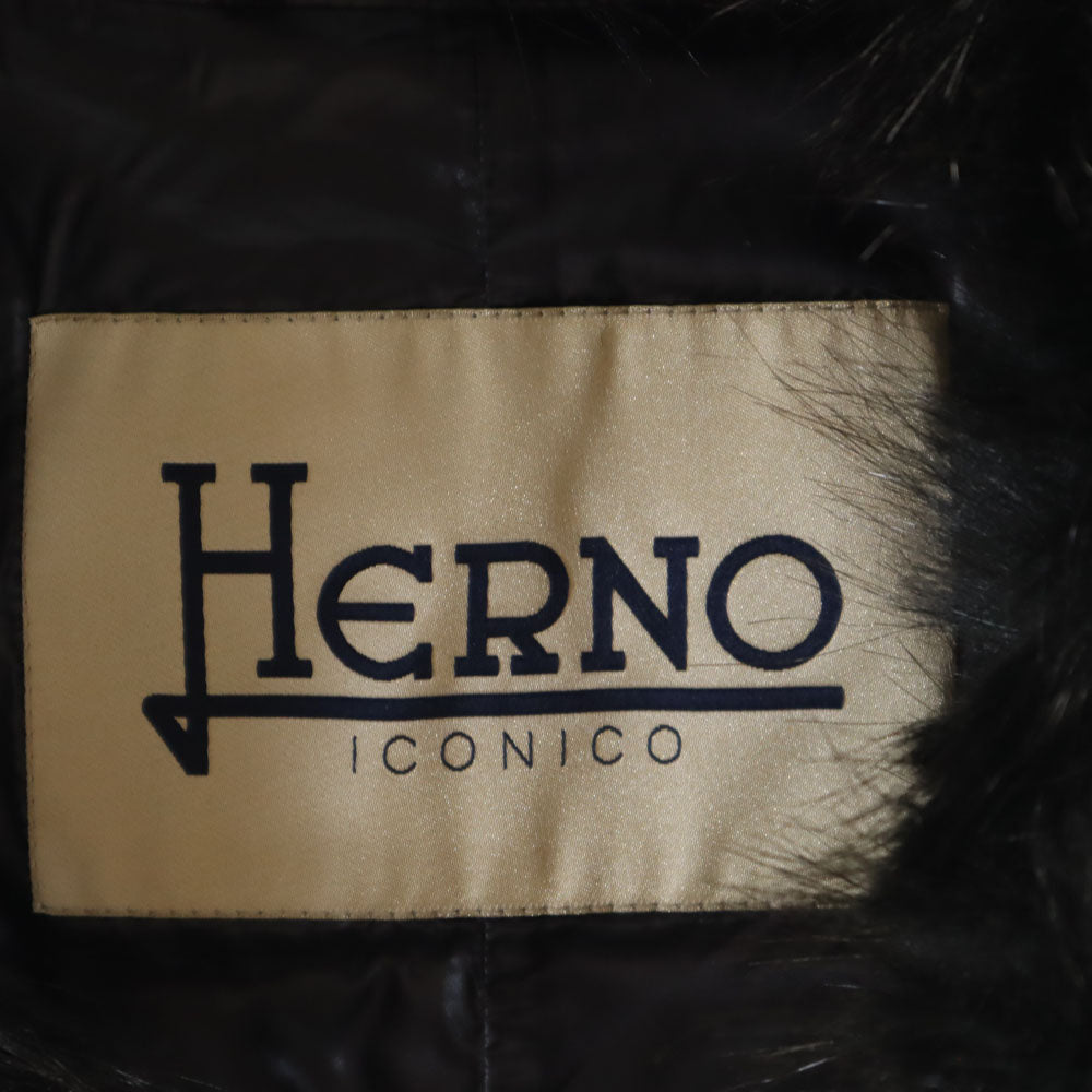Herno ヘルノ ダウンコート 40 チャコールネイビー系 レディース