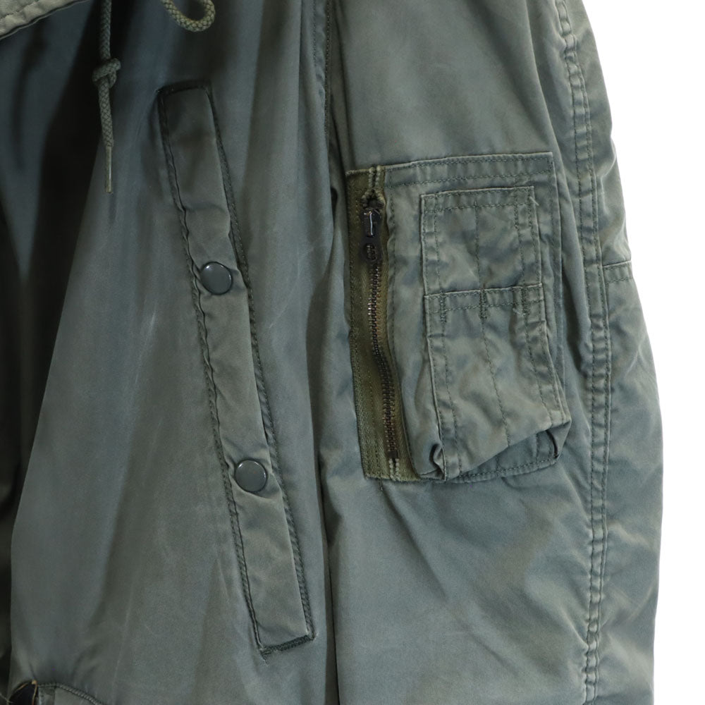 US AIR FORCE アメリカ空軍 80s ヴィンテージ DLA フライト 長袖 N-3B ミリタリーコート L カーキ系 メンズ