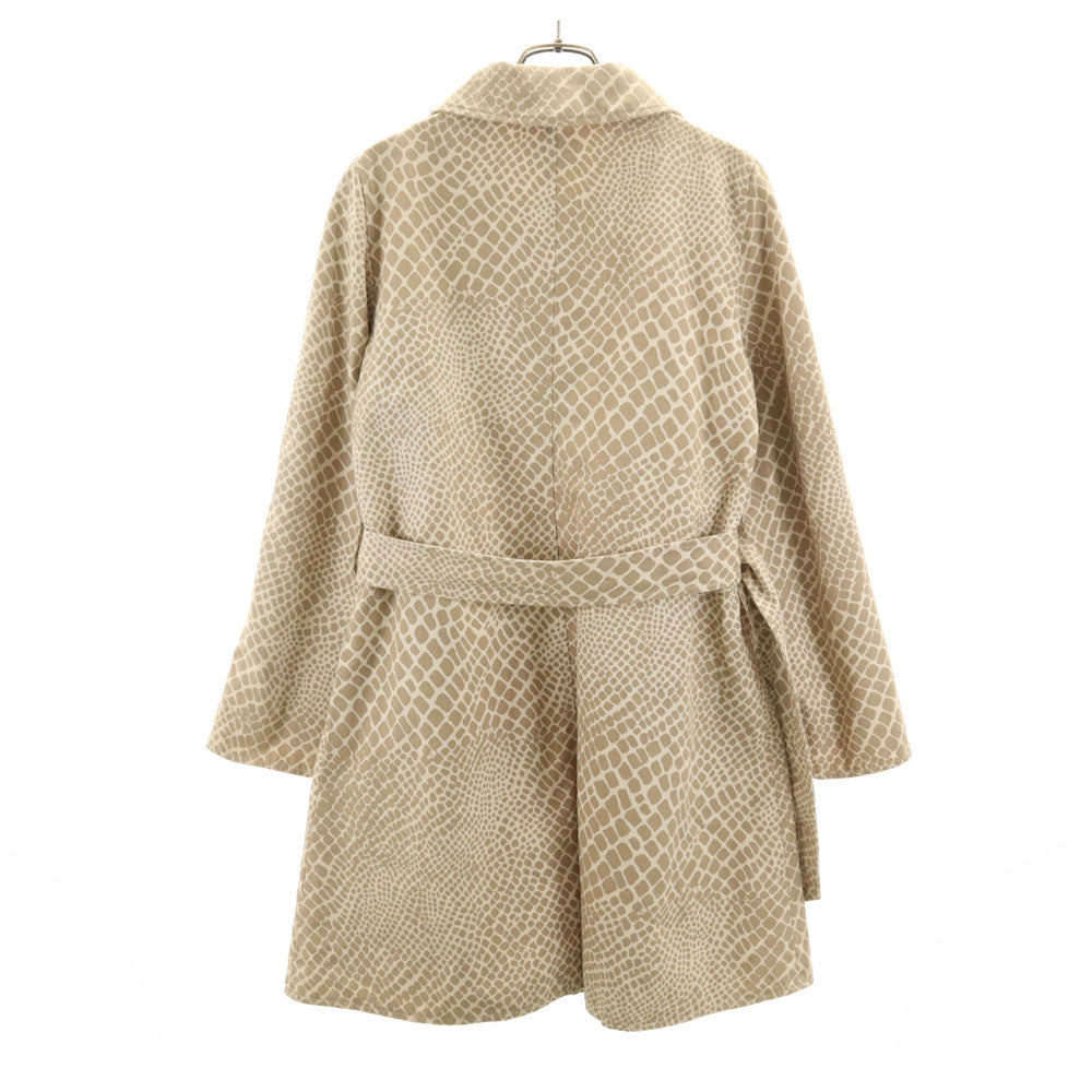 アルマーニ ジラフ柄 ステンカラーコート 38 ベージュ系 ARMANI COLLEZIONI ジャケット レディース
