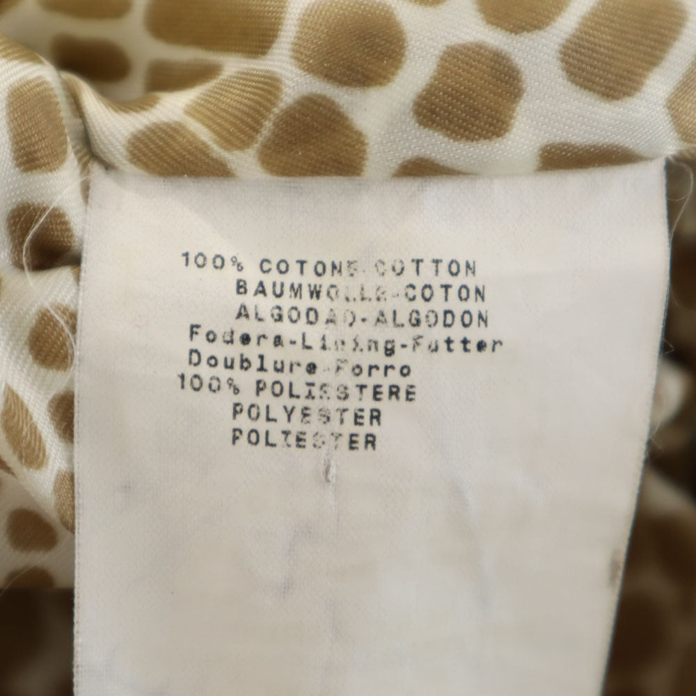 アルマーニ ジラフ柄 ステンカラーコート 38 ベージュ系 ARMANI COLLEZIONI ジャケット レディース