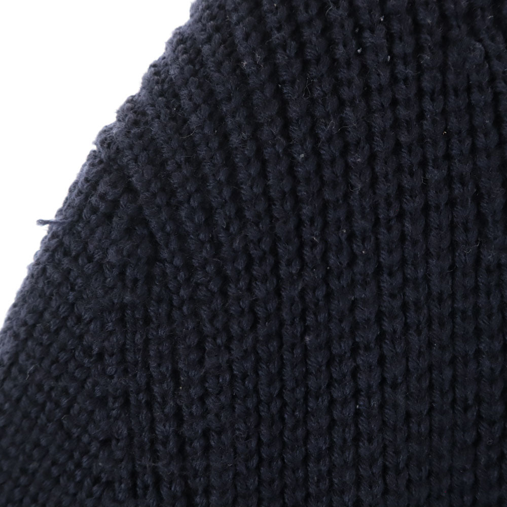 BATONER バトナー 日本製 ウール 長袖 ロング ニットカーディガン 1 ネイビー レディース