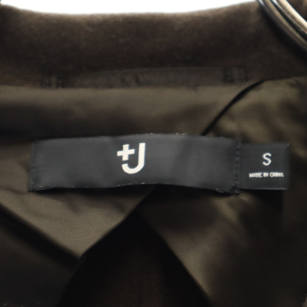 UNIQLO +J ユニクロ プラスジェイ メルトン チェスターコート S カーキブラウン系 レディース