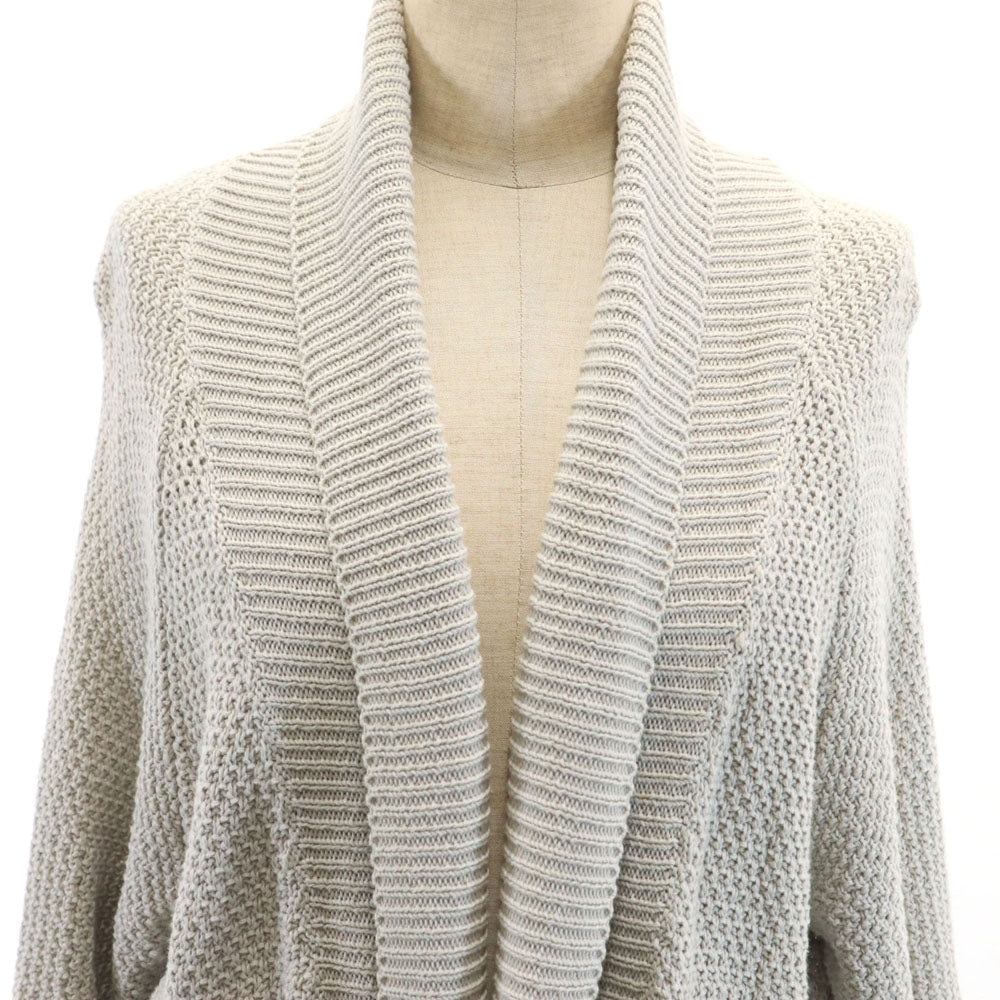 MAX MARA Weekend マックスマーラウィークエンド 5分袖 ショールカラー ニット ロング カーディガン M グレー メンズ